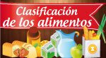 Clasificaci&oacute;n de los alimentos