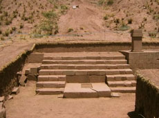 piramide akapana, oro y plata tiwanaku , la paz bolivia