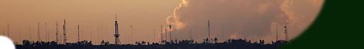 Antenas de la ciudad de El Alto, vistas desde la zona sur de La Paz (Foto: Boris Gonzales)